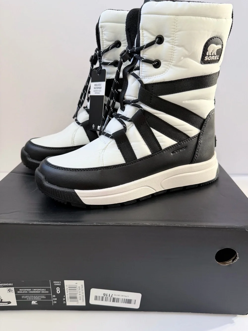 Sorel Women's Whitney II Tall Waterproof Brand New Sz 8